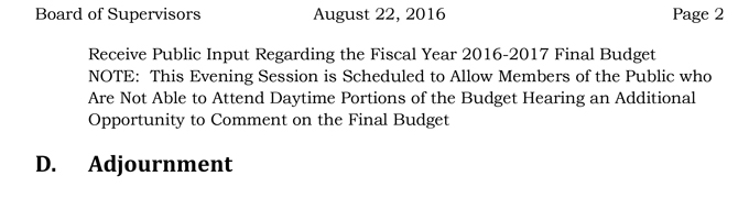 2016 08 22 mariposa county board of supervisors agenda august 22 2016 2