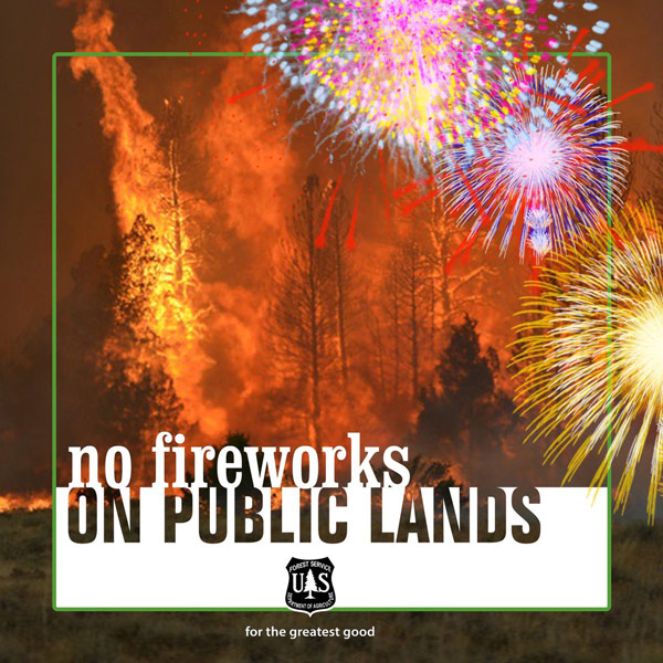 no fireworks on public lands