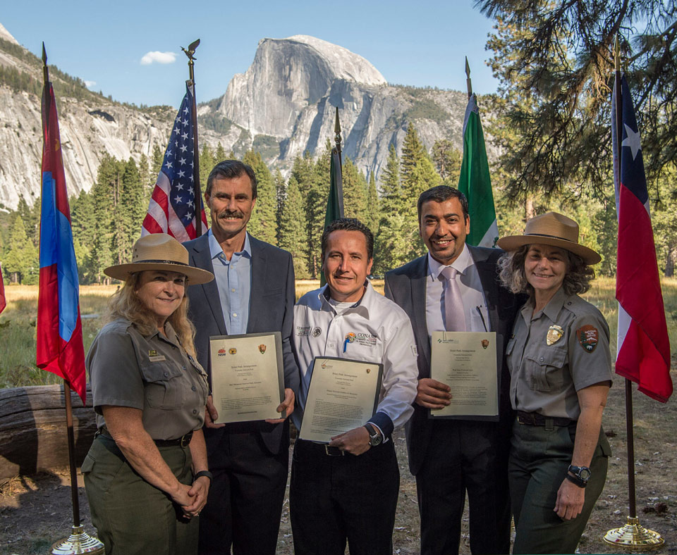yosemite staff and new sister park reps nps photo