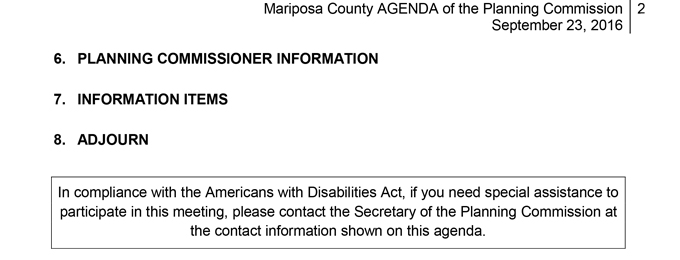 2016 09 23 mariposa county planning commission agenda september 23 2016 2