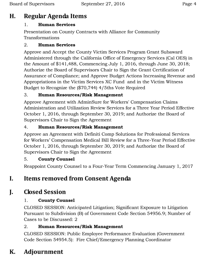 2016 09 27 mariposa county board of supervisors agenda september 27 2016 4