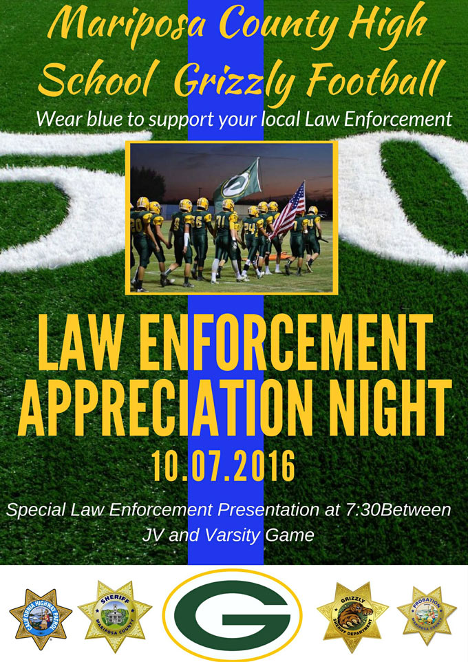 mariposa county law enforcement night october 7 2016