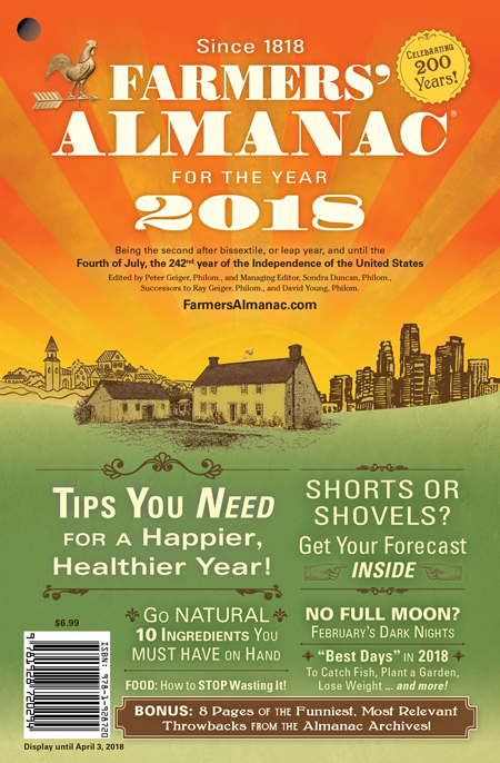 2018 farmers almanac cover