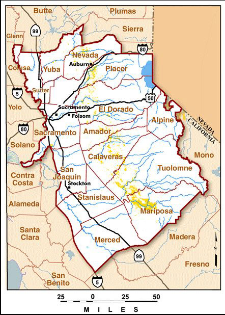 blm mother lode counties map