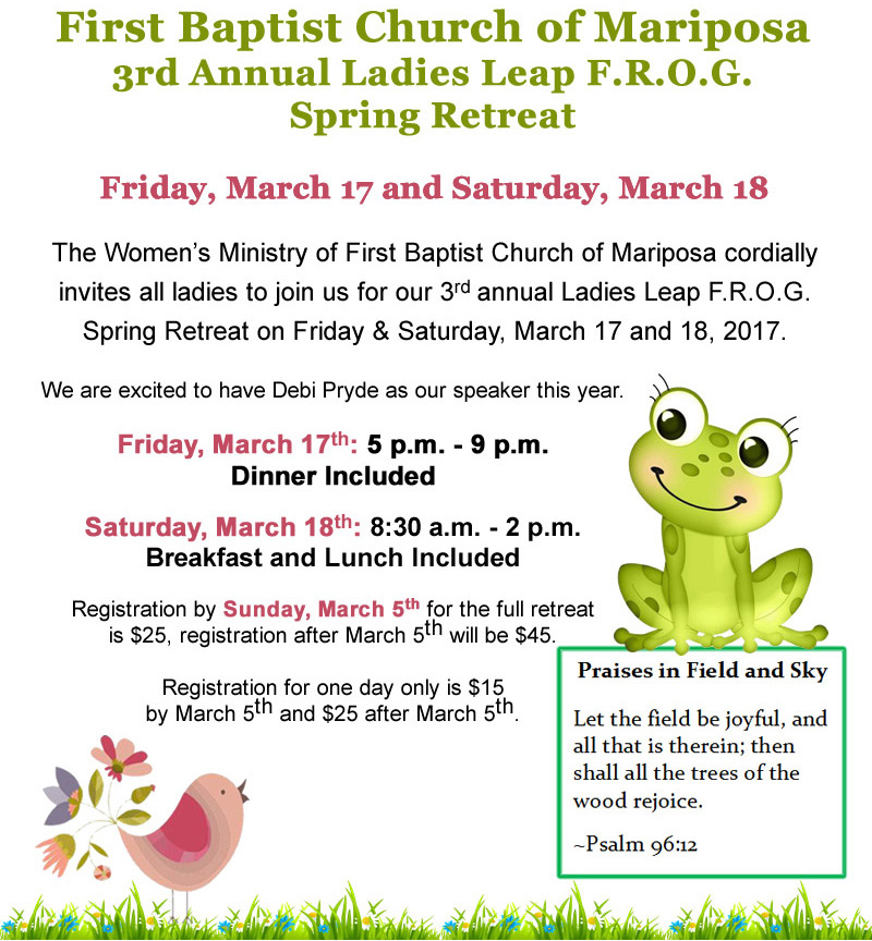 2017 Ladies Retreat flyer 