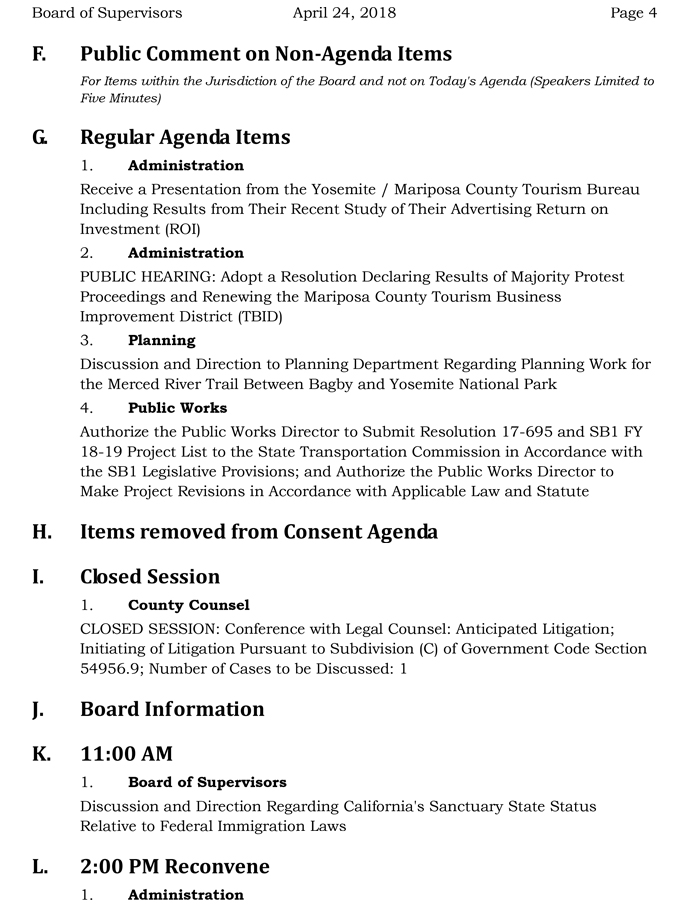2018 04 24 mariposa county Board of Supervisors Public Agenda 2175 april 24 2018 4