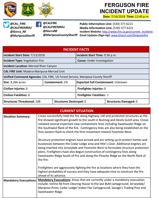 FERGUSON FIRE UPDATE 7 16 18 3 1