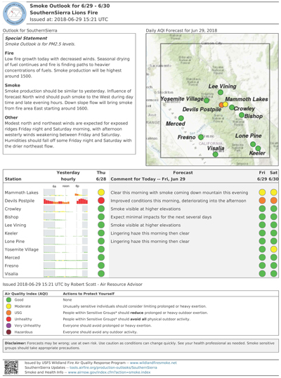 Lions Fire SNF Air Quality Update 6 29 18 sm