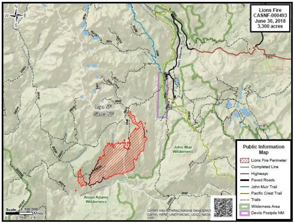 Lions Fire SNF map 6 30 18