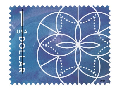 usps new 1 stamp is latest in floral geometry collection 1