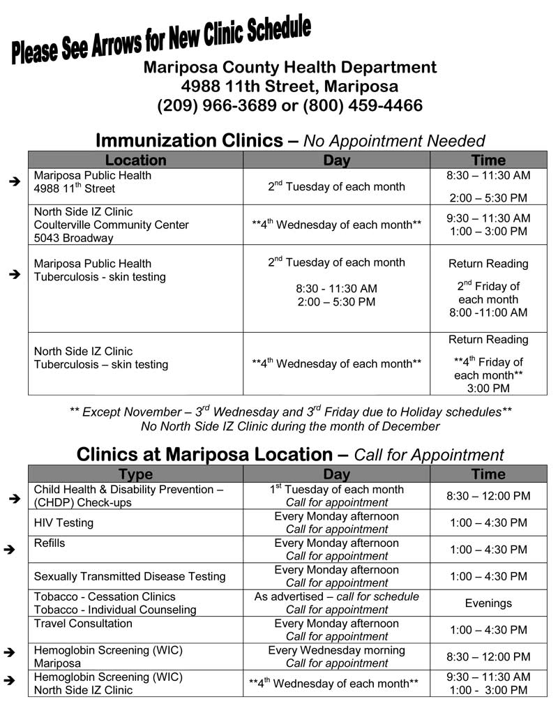 12-13-11-New-Clinic-Schedule