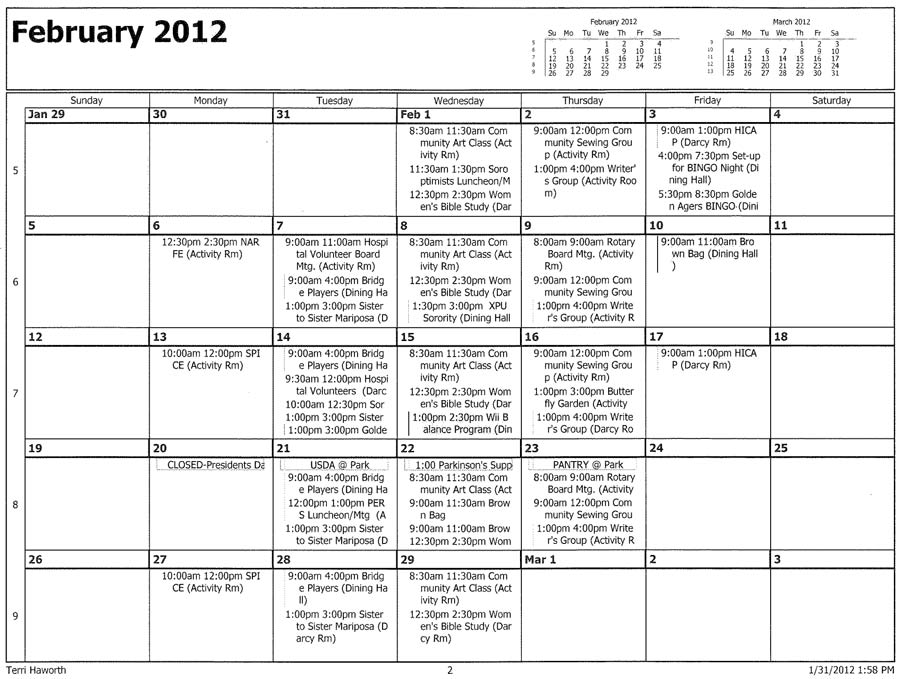 Activities-for-February-2012