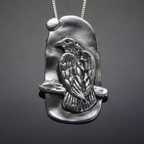 LothLorien-Stewart-Silver-Redtail-Pendant