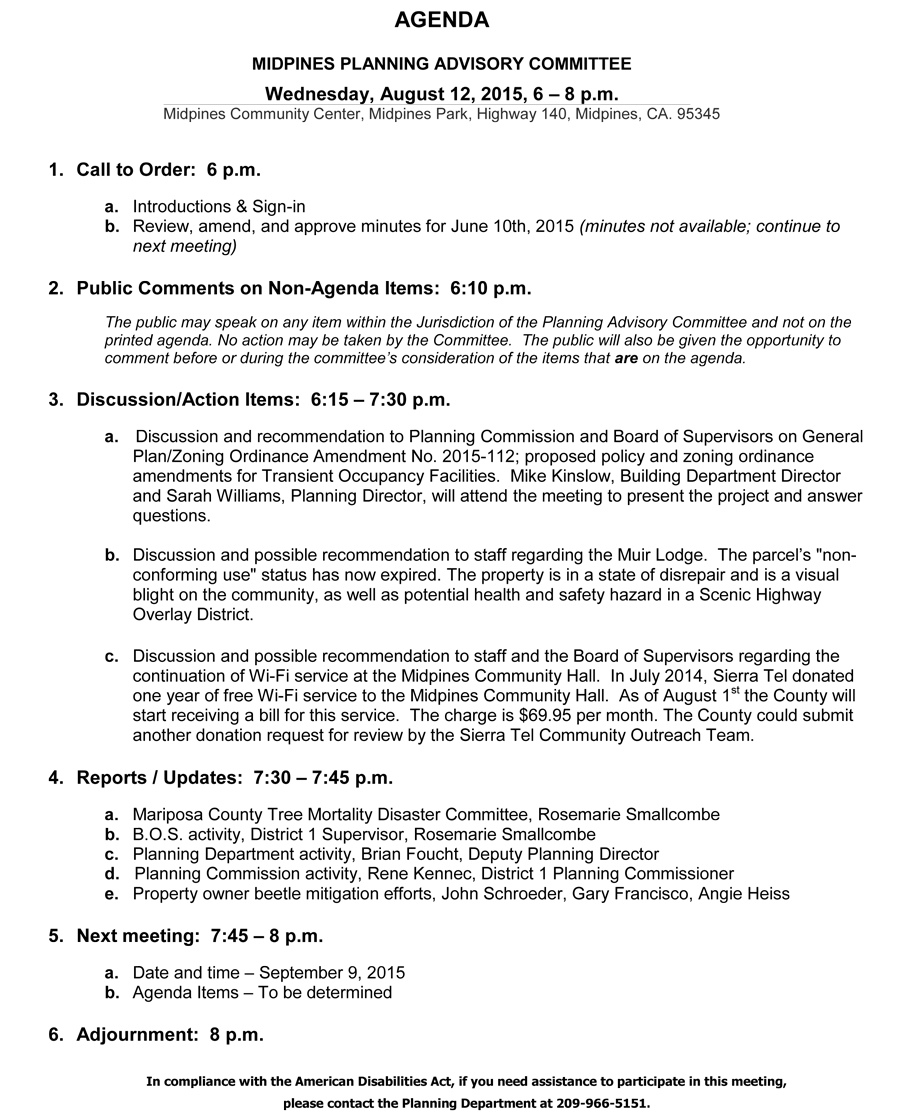 2015 08 12 midpines planning advisory committee