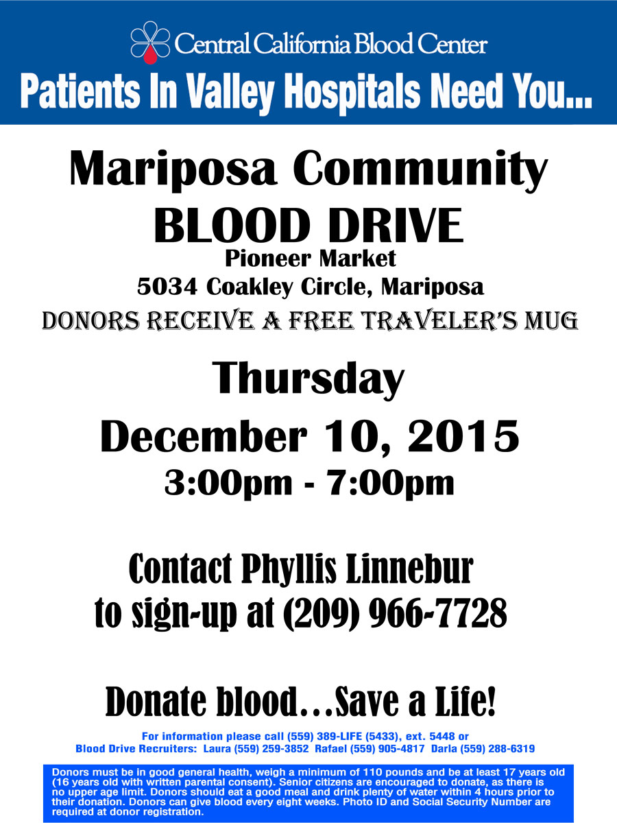 12 10 15 Blood Drive