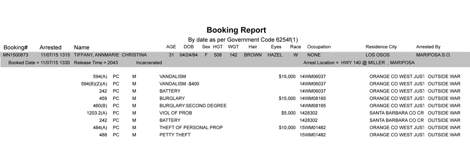 mariposa county booking report 11 7 2015