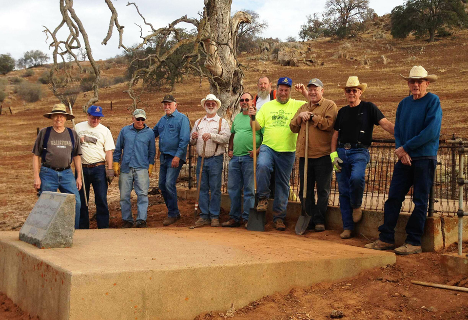odd fellows cemetery clean up in hornitos california tp