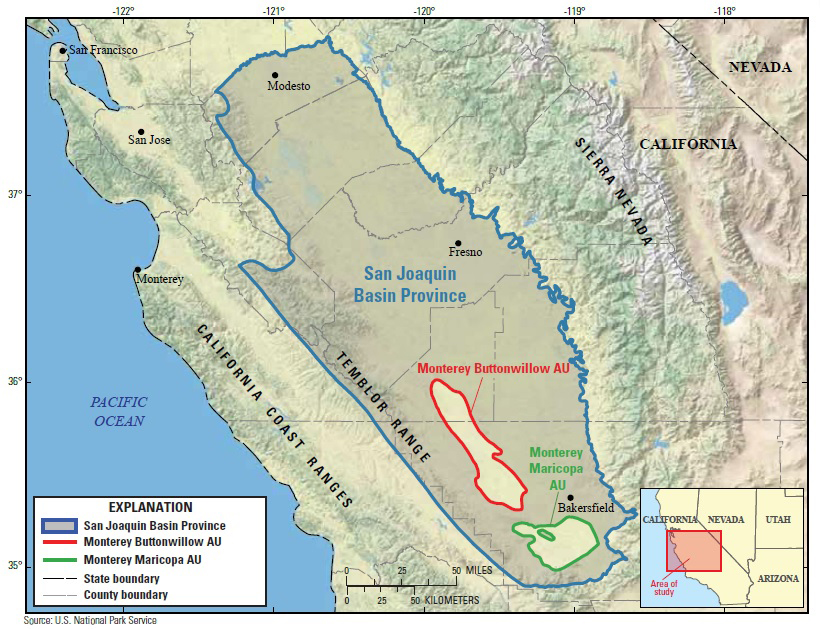 san joaquin basin map usgs