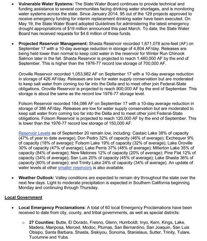 california weekly drought update september 23 2015 4