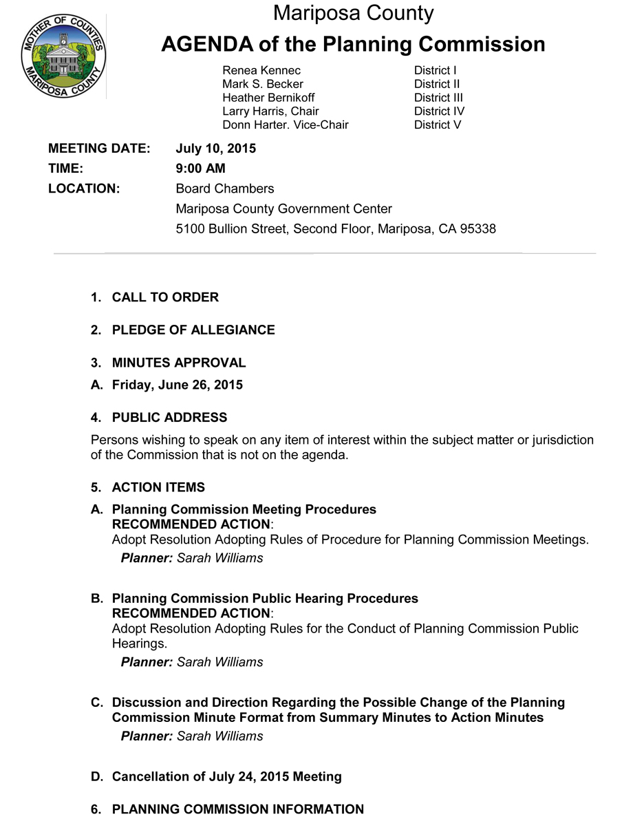 2015 07 10 Planning Commission 1