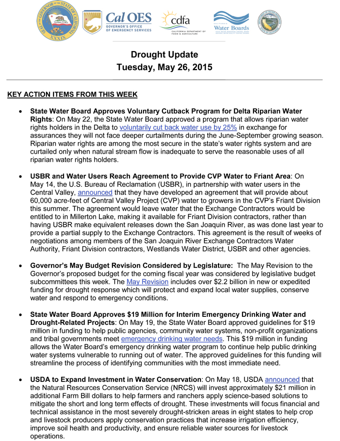 california drought update 5262015 1