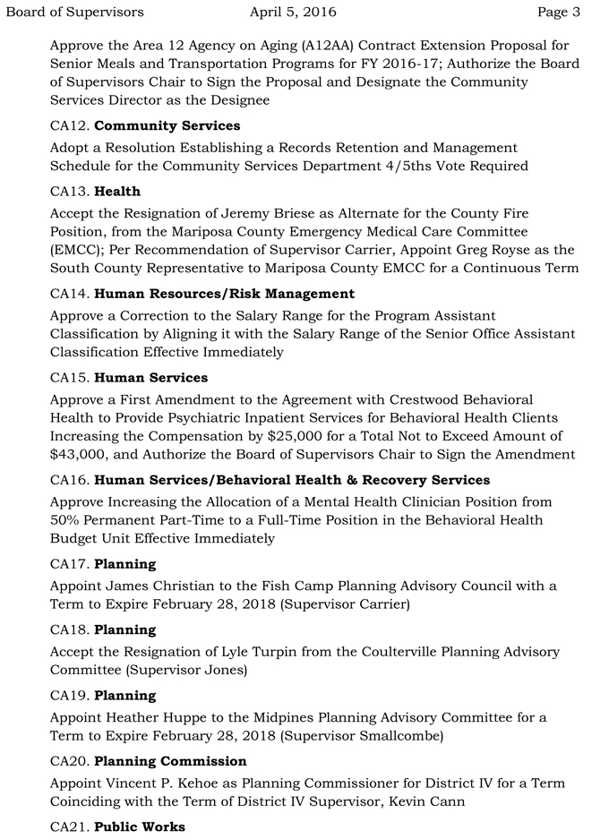 2016 04 05 mariposa county board of supervisors april 5 2016 agenda 3