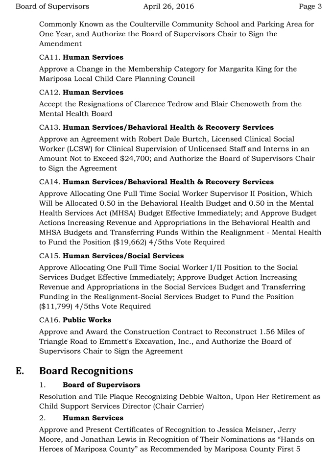 2016 04 26 mariposa county board of supervisors agenda april 26 2016 3