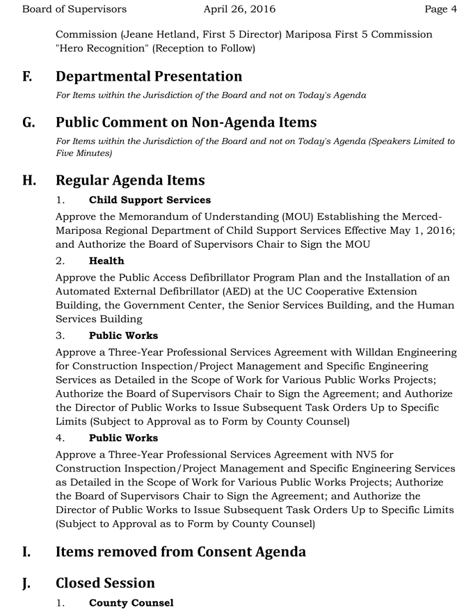 2016 04 26 mariposa county board of supervisors agenda april 26 2016 4