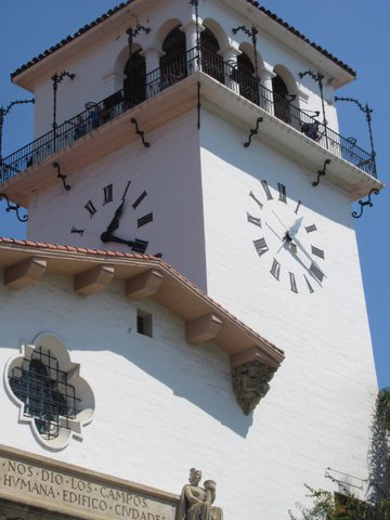 santa barbara courthouse clock