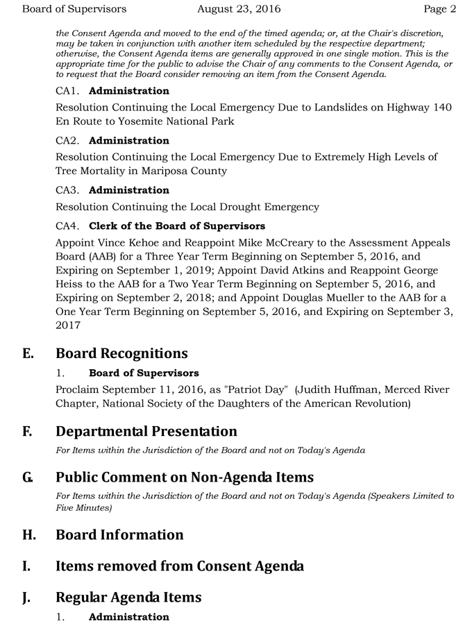 2016 08 23 mariposa county board of supervisors agenda august 23 2016 2