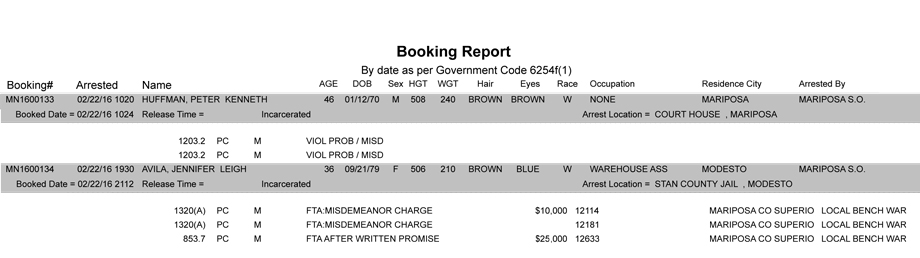 mariposa county booking report 2 22 2016