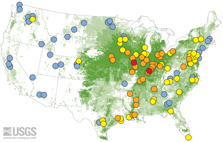 atrazine in streams usgs