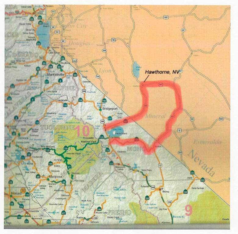 highway 395 closed at lee vining due to fire map june 25 2016