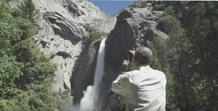 president obama yosemite photo