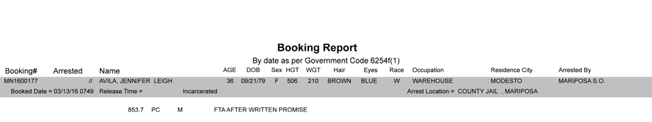 mariposa county booking report 3 13 2016