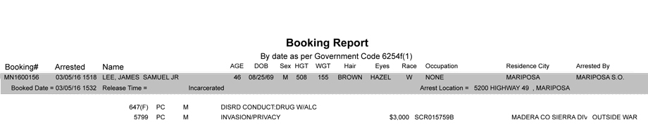 mariposa county booking report 3 5 2016