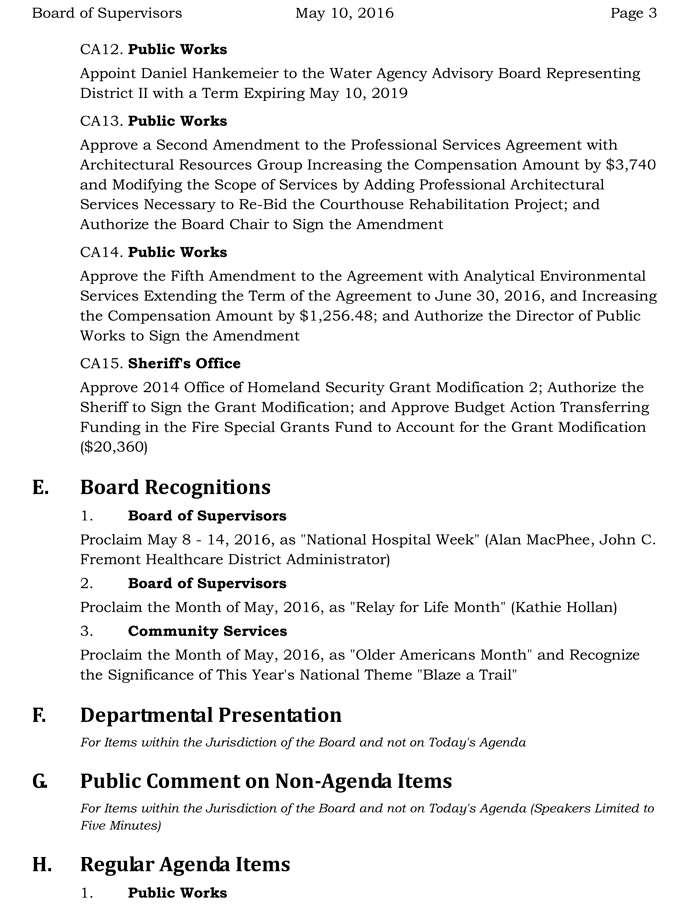 2016 05 10 mariposa county board of supervisors agenda may 10 2016 3