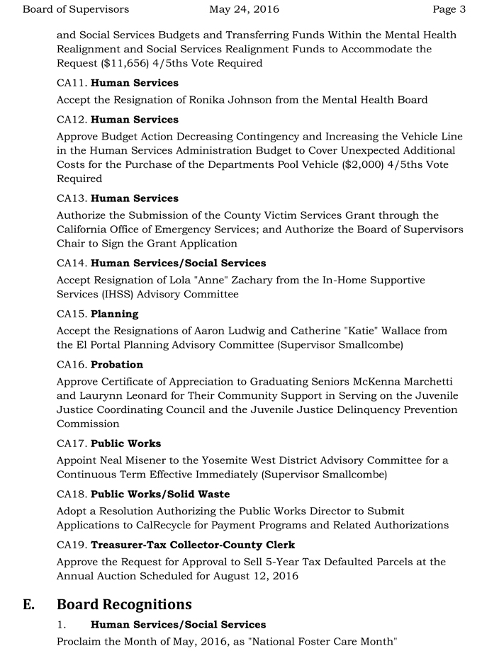 2016 05 24 mariposa county board of supervisors agenda may 24 2016 3
