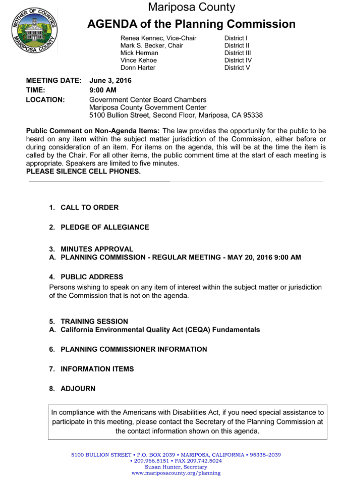 2016 06 03 mariposa county planning commission agenda june 3 2016