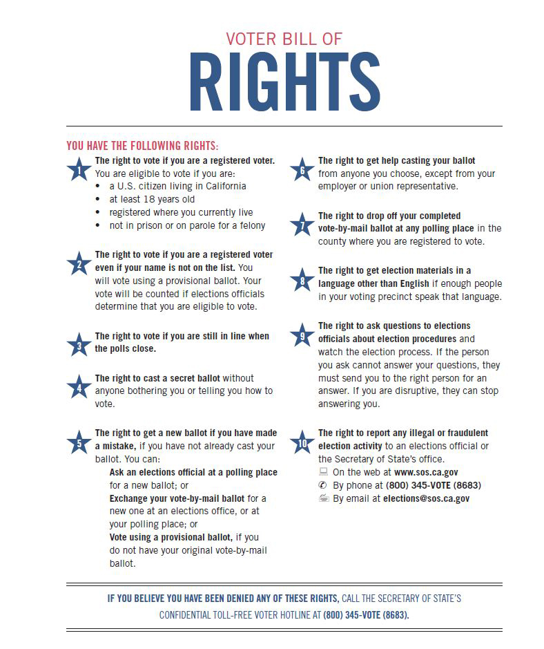2016 california voter bill rights