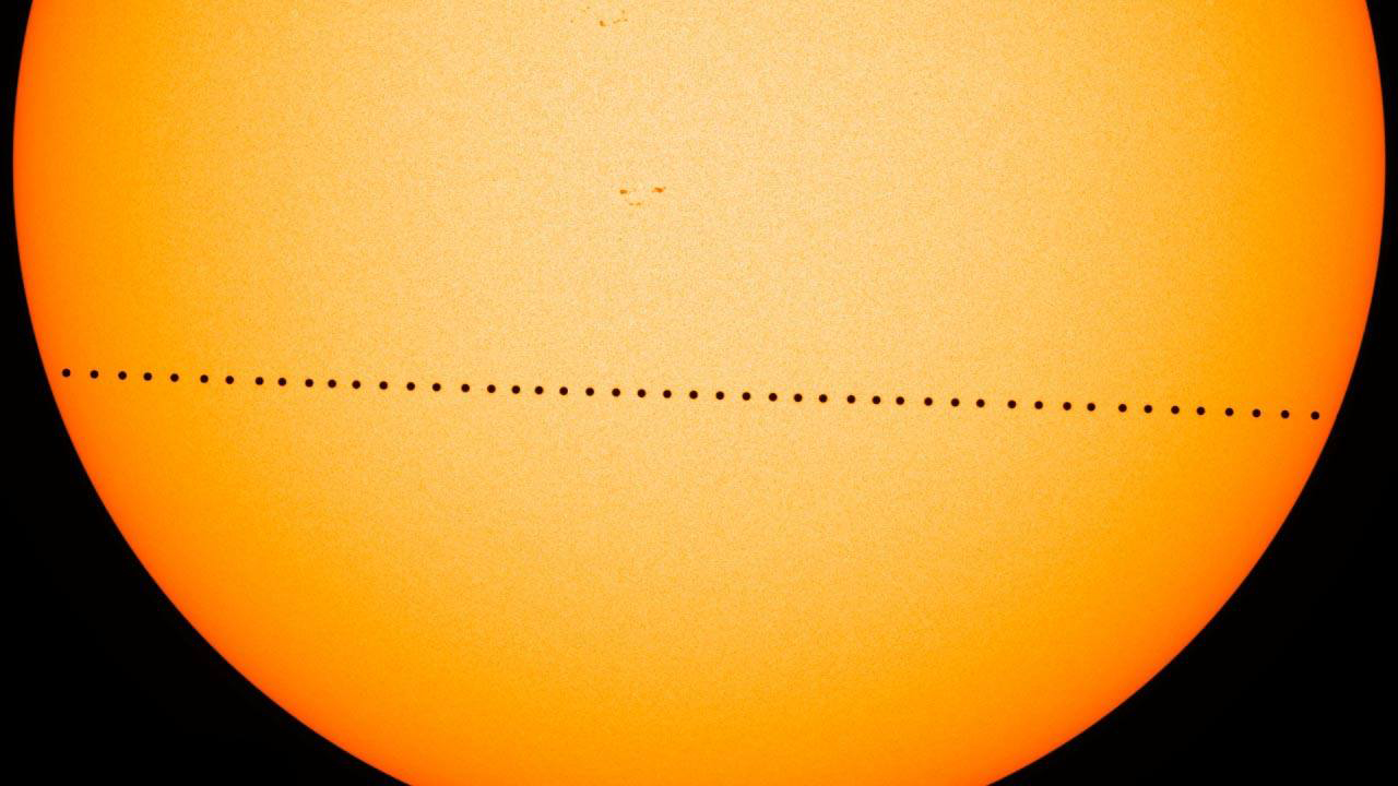 mercury sun transit may 9 2016 credit nasa sdo genna duberstein