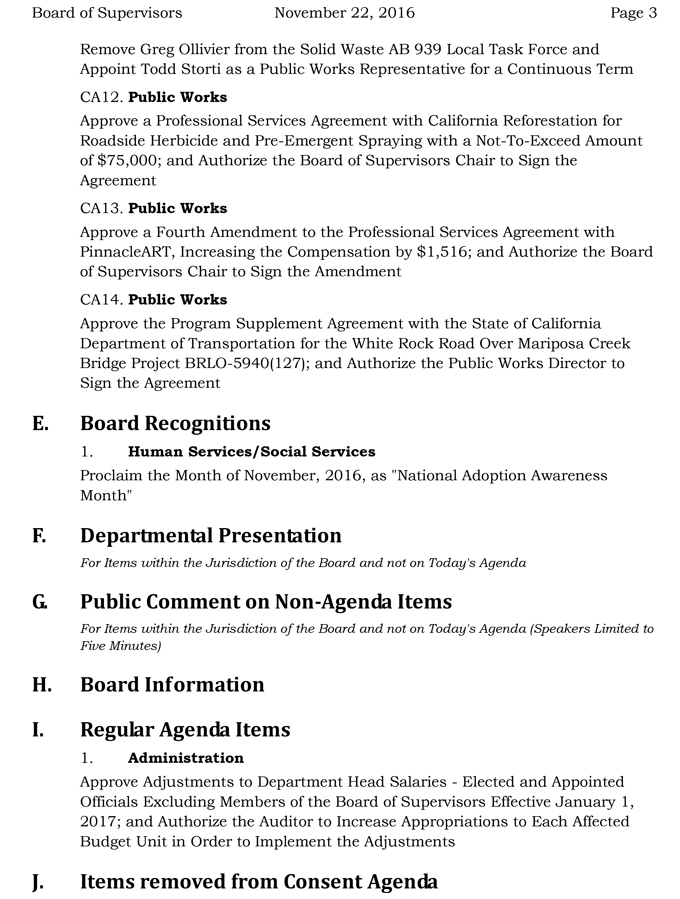 2016 11 22 mariposa county board of supervisors agenda november 22 2016 3