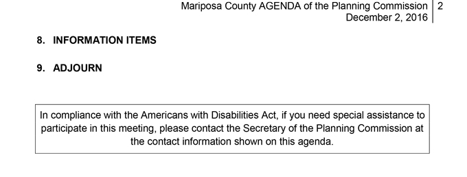 2016 12 02 mariposa county planning commission agenda december 2 2016 2
