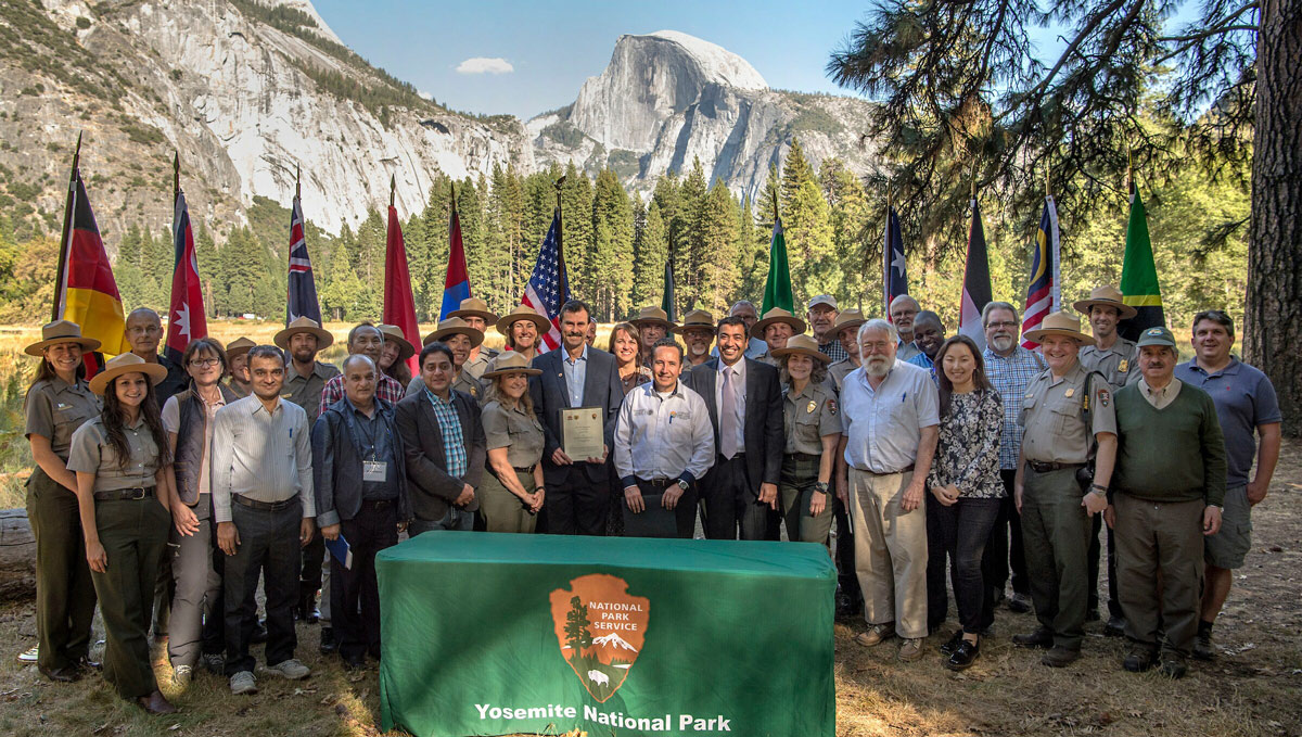 yosemite symposium signing seremony group photo credit nps