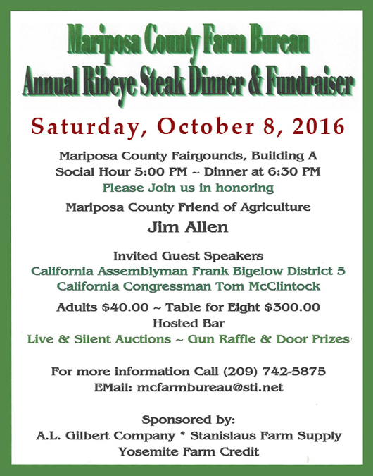 10 8 16 Annual Farm Dinner