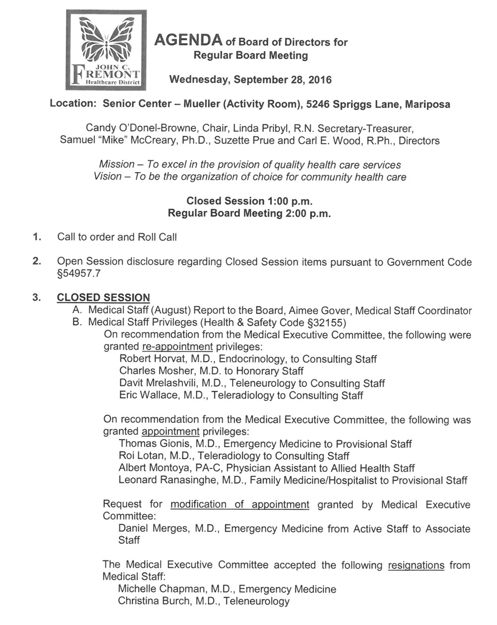 9 28 2016 Agenda Bd Mtg 1