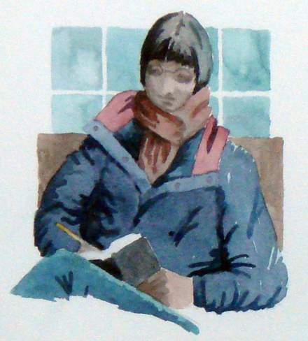 Norma Eaton Self Port Drawing