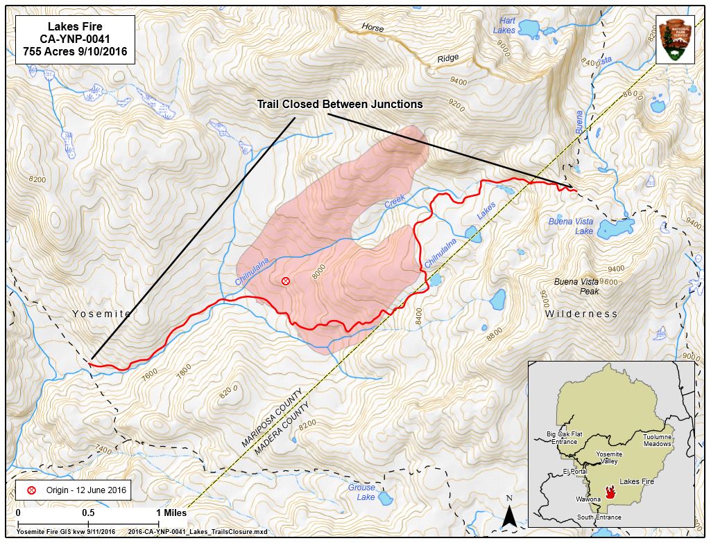 yosemite lakes fire september 12 2016