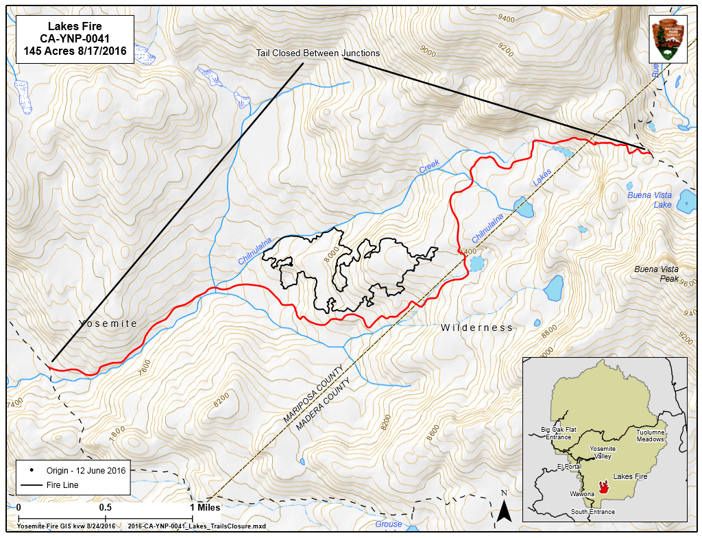 yosemite lakes fire september 9 2016