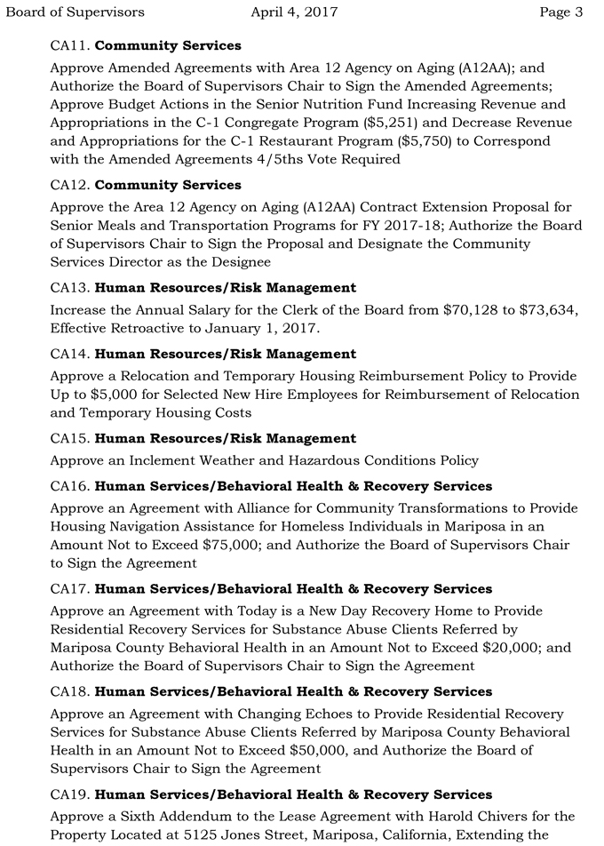 2017 04 04 mariposa county board of supervisors agenda april 4 2017 3